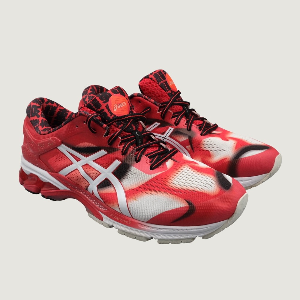 Asics Gel-Kayano 26 Tokyo Mens Red White Graphic Running Shoes 12.5 1011A952 600 - Picture 1 of 11